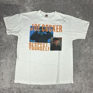 Fruit of the Loom Joe Cocker Signed T-Shirt Mens XL Respect Yourself 2003 Tour